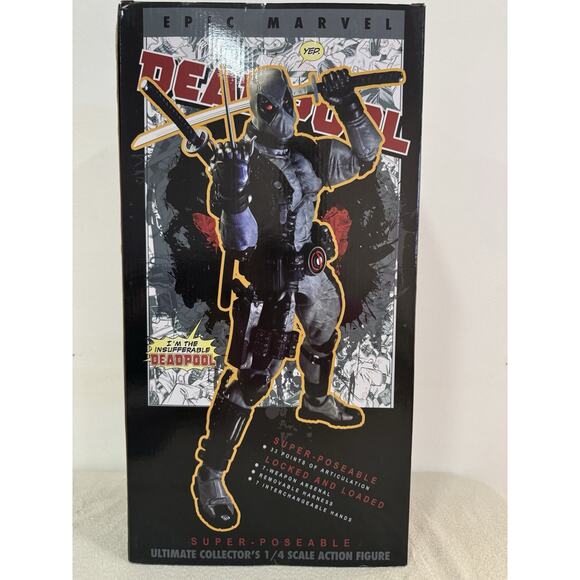 NECA 1/4 Scale X Force Deadpool 18” Action Figure Epic Marvel NEW sealed
